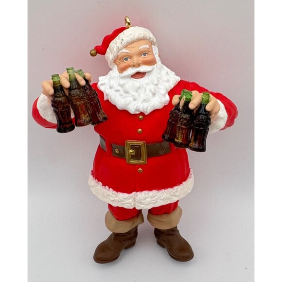 Hallmark Keepsake Coca Cola Santa Christmas Tree Ornament Refreshing Gift 1995 - Picture 7 of 7